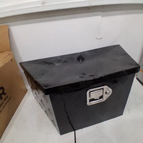 ALUMINUM HEAVY DUTY TRAILER TONGUE TOOLBOX - 26" X 13" X 12" - BLACK (MODEL: JL-TB09-1B) image 4