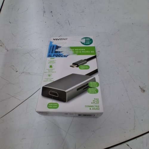 VIVITAR TYPE C TO HDMI SD & MICRO SD CARD READER - SILVER image 3