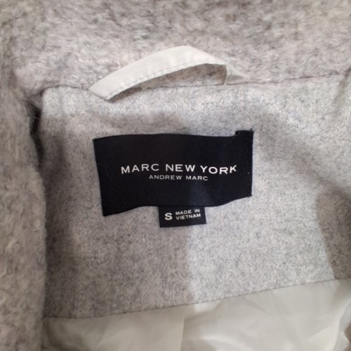 WOMEN'S MARC NEW YORK WOOL BOUCLE OUTERWEAR COAT - SMALL - LIGHT GRAY image 4