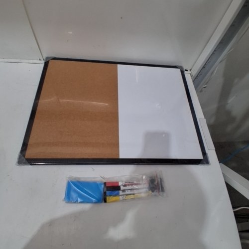 14PC AS-CA FRAMED MAGNETIC WHITE BOARD WITH ACCESSORIES - 24" X 36" - WHITE/BLACK image 3