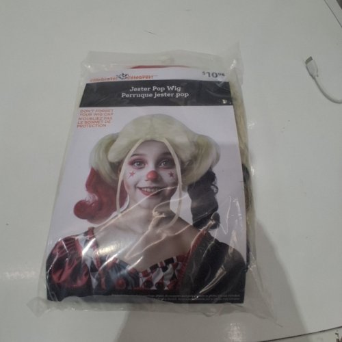 GIRL'S WAY TO CELEBRATE JESTER POP WIG - OSFM - BLACK/RED (STYLE: 0428) image 2