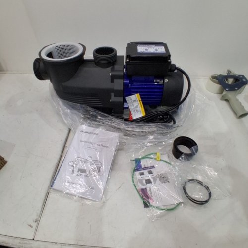 AQUASTRONG 1.5HP IN/ABOVE GROUND SWIMMING POOL PUMP WITH 81000 GPH FLOW- BLACK\BLUE (MODEL: PSP150T) image 2