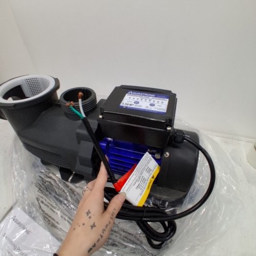 AQUASTRONG 1.5HP IN/ABOVE GROUND SWIMMING POOL PUMP WITH 81000 GPH FLOW- BLACK\BLUE (MODEL: PSP150T) image 3
