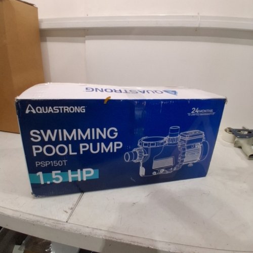 AQUASTRONG 1.5HP IN/ABOVE GROUND SWIMMING POOL PUMP WITH 81000 GPH FLOW- BLACK\BLUE (MODEL: PSP150T) image 4