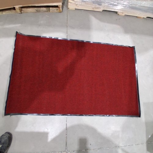LOW PROFILE FRONT DOORMAT WITH NON SLIP BOTTOM- 39.5" X 59" - RED image 2