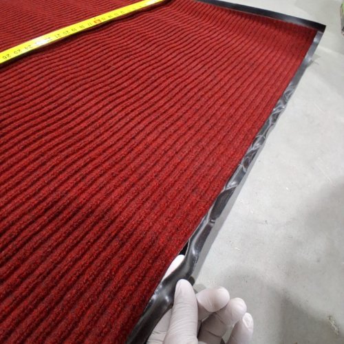 LOW PROFILE FRONT DOORMAT WITH NON SLIP BOTTOM- 39.5" X 59" - RED image 5
