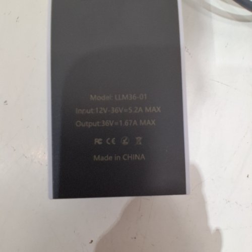 AUTOMOTIVE CIGARETTE LIGHTER CHARGER - 36V - BLACK (MODEL: LLM36-01) image 2