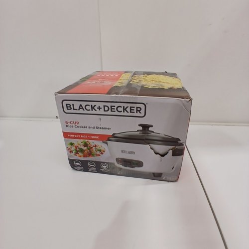 BLACK+DECKER RICE COOKER AND STEAMER - 6 CUP - WHITE (MODEL: RC506C) image 4