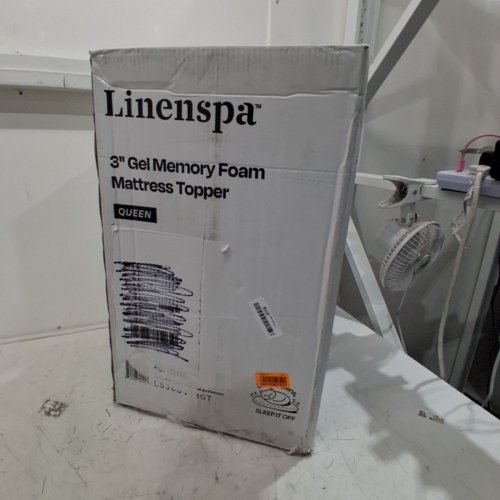 LINENSPA MEMORY FOAM GEL INFUSED MATTRESS TOPPER CERTIPUR-US - 3"- QUEEN - BLUE image 4