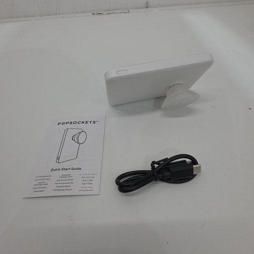 POPSOCKETS POWERPACK PORTABLE WIRELESS CHARGER FOR MAGSAFE COMPATIBLE IPHONES - 5000MAH - WHITE image 3