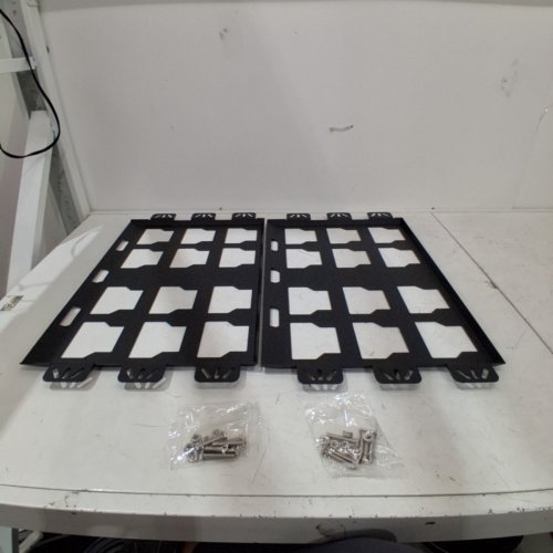 2PK METAL MILWAUKEE PACKOUT WALL MOUNTING PLATE - 20"X 14" - BLACK image 2