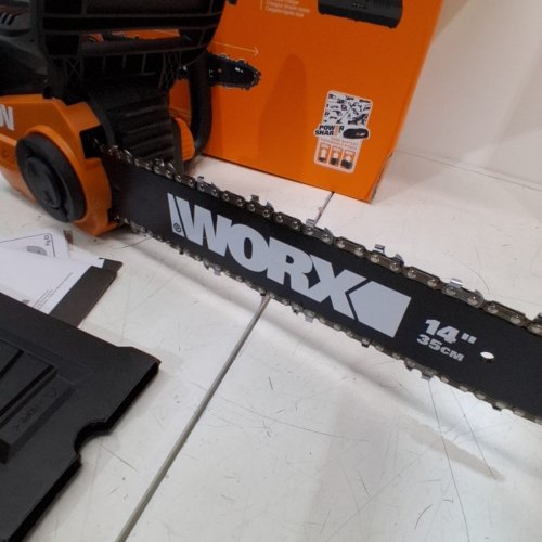 WORX WG384 40V (2.0AH) POWER SHARE CHAINSAW WITH 2X 20V BATTERIES & CHARGER - 14" (MODEL: WG384) image 4
