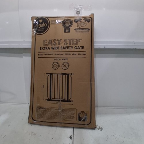 REGALO EASY STEP 49" EXTRA WIDE BABY GATE - 30"X49" - PLATINUM (MODEL: 1164 EP DS) image 4