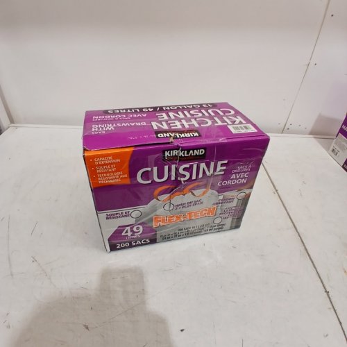 200PK~ KIRKLAND SIGNATURE KITCHEN GARBAGE BAGS WITH DRAWSTRINGS - 13GAL - WHITE (MODEL: 1089787) image 4
