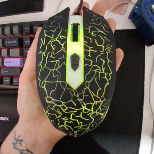 UNBRANDED WIRED GAMING MOUSE - WHITE (MODEL: GM70X) image 2