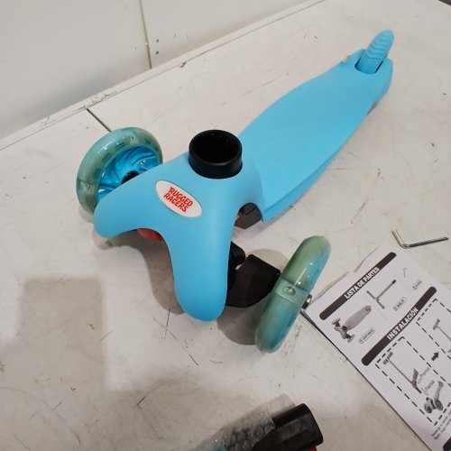 RUGGED RACER DELUXE MINI SCOOTER - MAX 90 LBS - BLUE (MODEL: BH19896) image 4