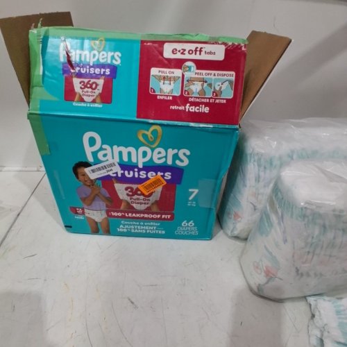 61PK PAMPERS CRUISERS 360° DIAPERS - SIZE 7 - MULTICOLOURED image 4