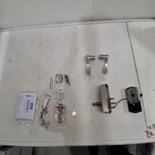 WEISER SMARTCODE 10 KEYLESS ENTRY DOOR LOCK WITH KEYPAD - SATIN NICKEL (MODEL: 9GED26000-001) image 4