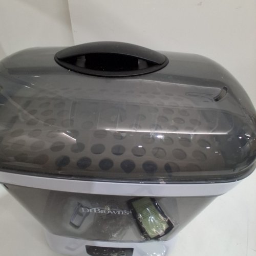 DR. BROWNS ALL-IN-ONE BABY BOTTLE / PACIFIER STERILIZER & DRYER - GREY (MODEL: AC177) image 4