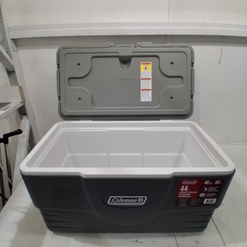 COLEMAN EXTREME COOLER WITH HEAVY DUTY CARRY HANDLES - 46 QUART - GREY (MODEL: CM2201100/1986833) image 3