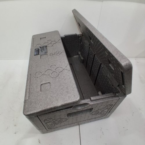 VEVOR COLLAPSIBLE INSULATED HOT/COLD FOOD TRANSPORT CONTAINER - 40QT - GREY (MODEL: YHY38L) image 3
