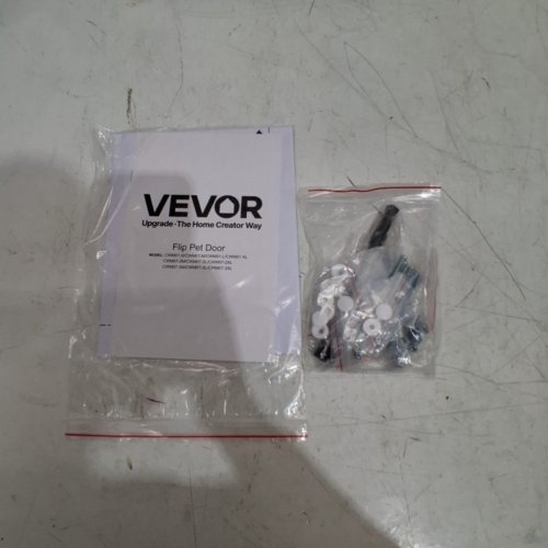 VEVOR ALUMINUM FRAME MAGNETIC LOCKABLE FLAP PET DOOR - 8 1/4" X 12 1/4" FLAP OPENING SIZE - WHITE (MODEL: CWM07-3M) image 5