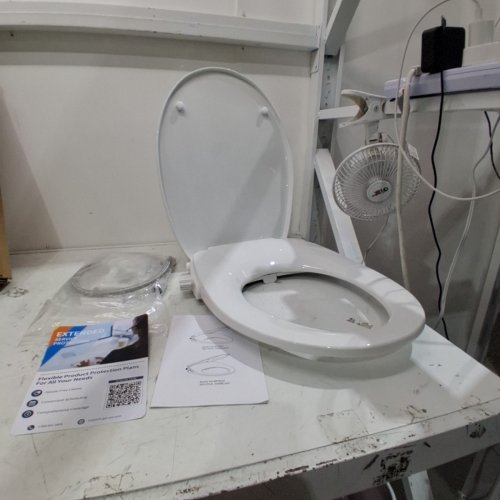 GARVEE DUAL NOZZLE NON-ELECTRIC SOFT CLOSE BIDET TOILET SEAT WITH ADJUSTABLE WATER PRESSURE - 18.7" -WHITE - (MODEL: PLS_335BEJXC) image 2