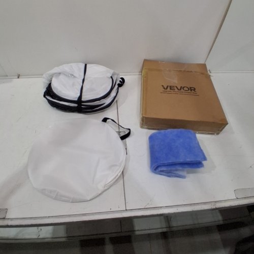 POP-UP PORTABLE SPRAY PAINT TENT WITH MESH DOOR - 30" X 30" X 30" - WHITE (MODEL: TTP2502) image 2