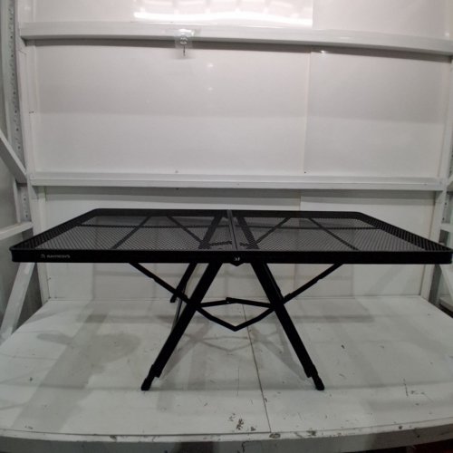 RAYNESYS FOLDABLE ADJUSTABLE HEIGHT MESH CAMP TABLE - 47.2" X 29.5" X 17.3"/24.4"/29.5" - BLACK image 5