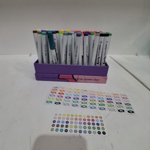 59PC ARRTX ACRYLIC MARKER SET ANIME COLOURS - MULTICOLOUR image 2
