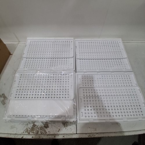 4PK ZOINLY FOLDABLE CLOTHES DRAWER ORGANIZER-16.92" X 13.18" X 7.28"-WHITE (MODEL: XA_007) image 2