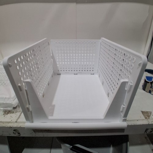 4PK ZOINLY FOLDABLE CLOTHES DRAWER ORGANIZER-16.92" X 13.18" X 7.28"-WHITE (MODEL: XA_007) image 4