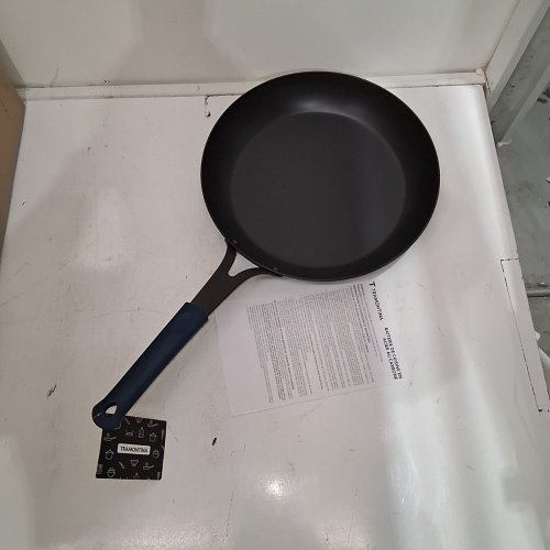TRAMONTINA CARBON STEEL LARGE FRYING PAN WITH SILICONE GRIP - 12" - BLACK (MODEL: 80111/002DS) image 2