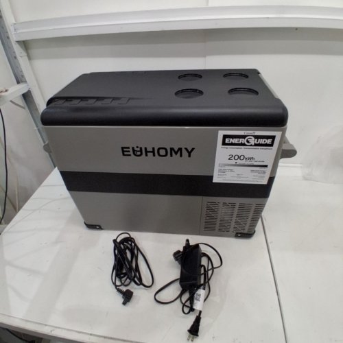 EUHOMY ELECTRIC COOLER CAR REFRIGERATOR WITH BLUETOOTH APP CONTROL - 12V/24V DC - 47QT - BLACK/GREY - (MODEL: CF-45)) image 3