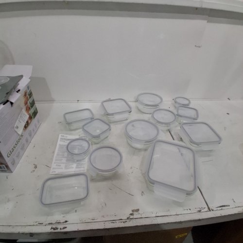 28PC GLASSLOCK GLASS FOOD STORAGE SET - CLEAR (MODEL: 2379252) image 2