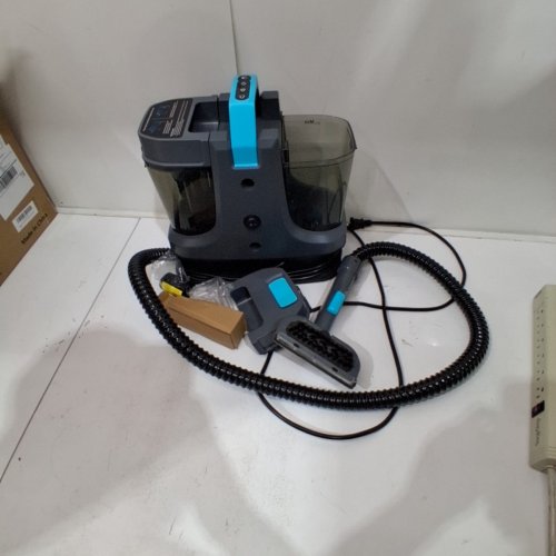 STARRYBOT PORTABLE CARPET CLEANER MACHINE WITH STEAM AND HEATING TECHOLOGY - 18KPA - GREY/BLUE (MODEL: C-AC2502) image 3