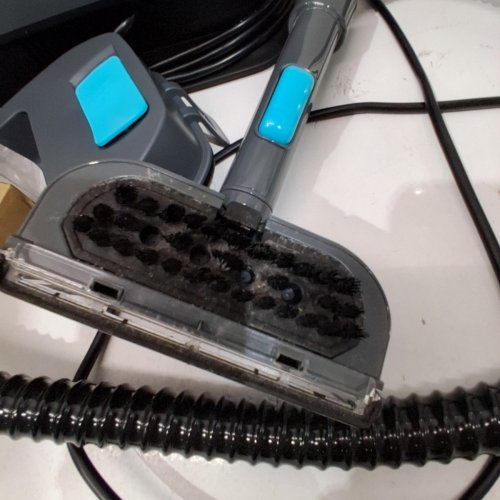 STARRYBOT PORTABLE CARPET CLEANER MACHINE WITH STEAM AND HEATING TECHOLOGY - 18KPA - GREY/BLUE (MODEL: C-AC2502) image 4