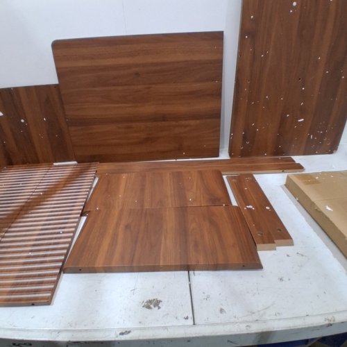 MODERN FLUTED LIFT TOP COFFEE TABLE WITH STORAGE - 37.4" X 16.2" X 18.9" - WALNUT (MODEL: LHCF85-WN-2) image 5