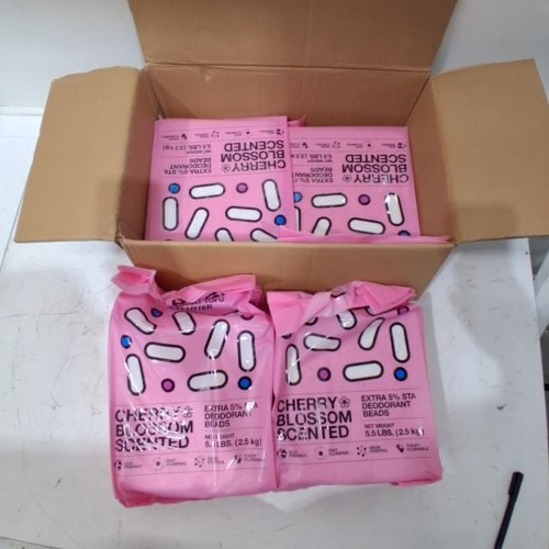 4PK VETRESKA CHERRY BLOSSOM SCENTED DEODORANT FAST CLUMPING TOFU CAT LITTER - 5.5LB image 2