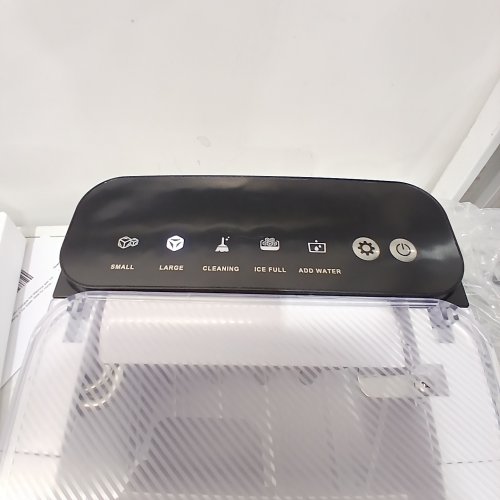EUHOMY SELF-CLEANING BULLET COUNTERTOP PORTABLE ICE MAKER WITH ICE SCOOP - MAKES 27LB PER DAY - BLACK (MODEL: IM021-BBL-CAEH) image 2