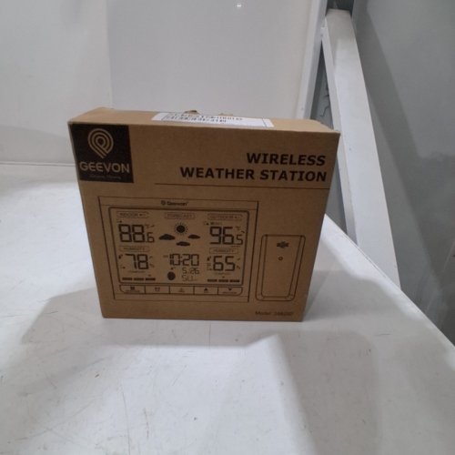 GEEVON WIRELESS SMART COLOR WEATHER STATION - BLACK (MODEL: 246250) image 3