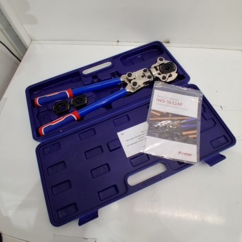 ICRIMP COPPER TUBE FITTINGS CRIMPING TOOL WITH 1/2,3/4 AND 1-INCH JAW FOR PROPRESS COPPER FITTING-MANUFACTURED - BLUE (MODEL: IWS-1632AF) image 2