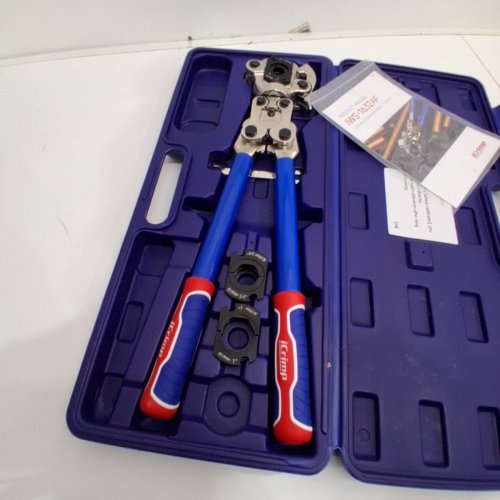 ICRIMP COPPER TUBE FITTINGS CRIMPING TOOL WITH 1/2,3/4 AND 1-INCH JAW FOR PROPRESS COPPER FITTING-MANUFACTURED - BLUE (MODEL: IWS-1632AF) image 3