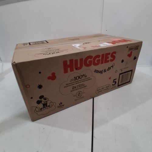168PK BABY DISNEY HUGGIES SNUG AND DRY DIAPERS - SIZE 5 - MICKEY MOUSE image 2