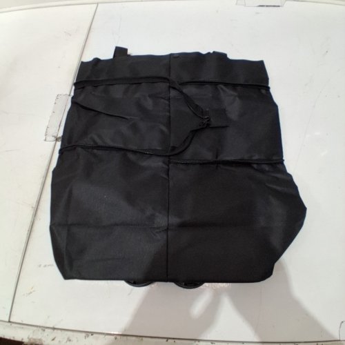 FOLDABLE SHOPPING CART COLLAPSIBLE BAG WITH FOLDABLE WHEELS - BLACK image 3