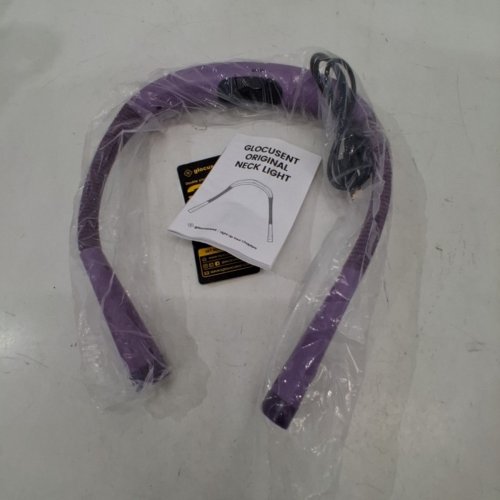 GLOCUSENT RECHARGEABLE LED NECK READING LIGHT - PURPLE image 3