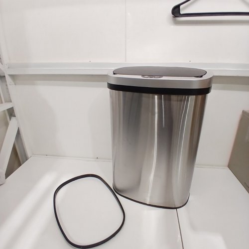 NINESTARS 50L MOTION SENSOR TRASH CAN, LARGE - SILVER (MODEL: DZT-50-25) image 3