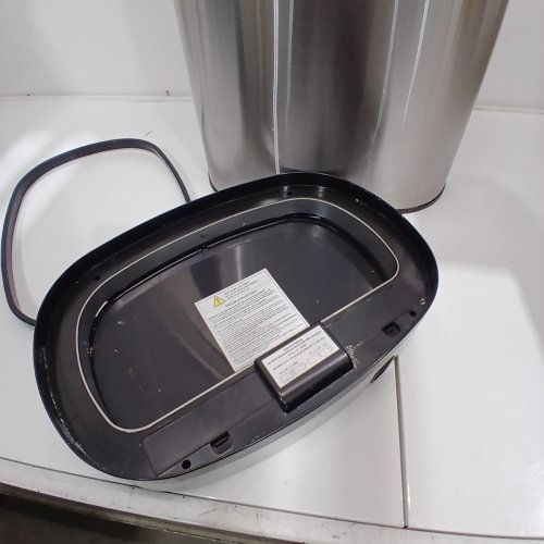 NINESTARS 50L MOTION SENSOR TRASH CAN, LARGE - SILVER (MODEL: DZT-50-25) image 4