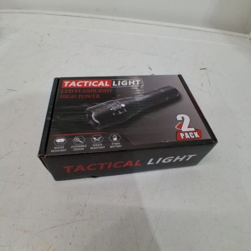 2PK PLOARNOVO HANDHELD HUNTING FLASHLIGHT - BLACK image 5