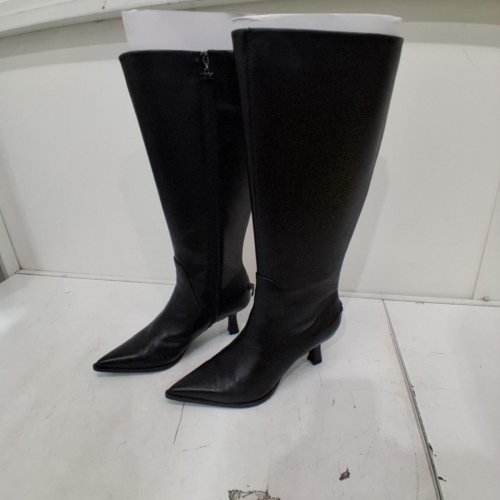 WOMEN'S CIRCUS NY BY SAM EDELMAN WIDE CALF HIGH-HEEL YULIA BOOTS - US 8.5 M - BLACK (MODEL: J2666M2003) image 2